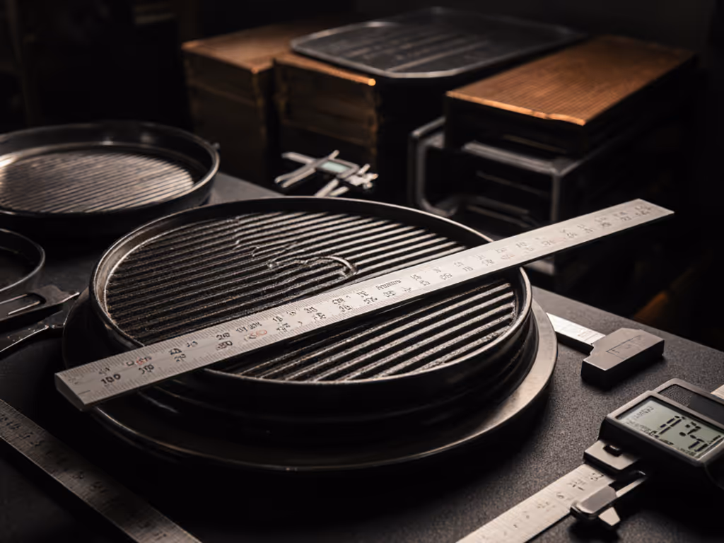 kamado_griddle_plate_compatibility_testing_with_straight-edge_gauge