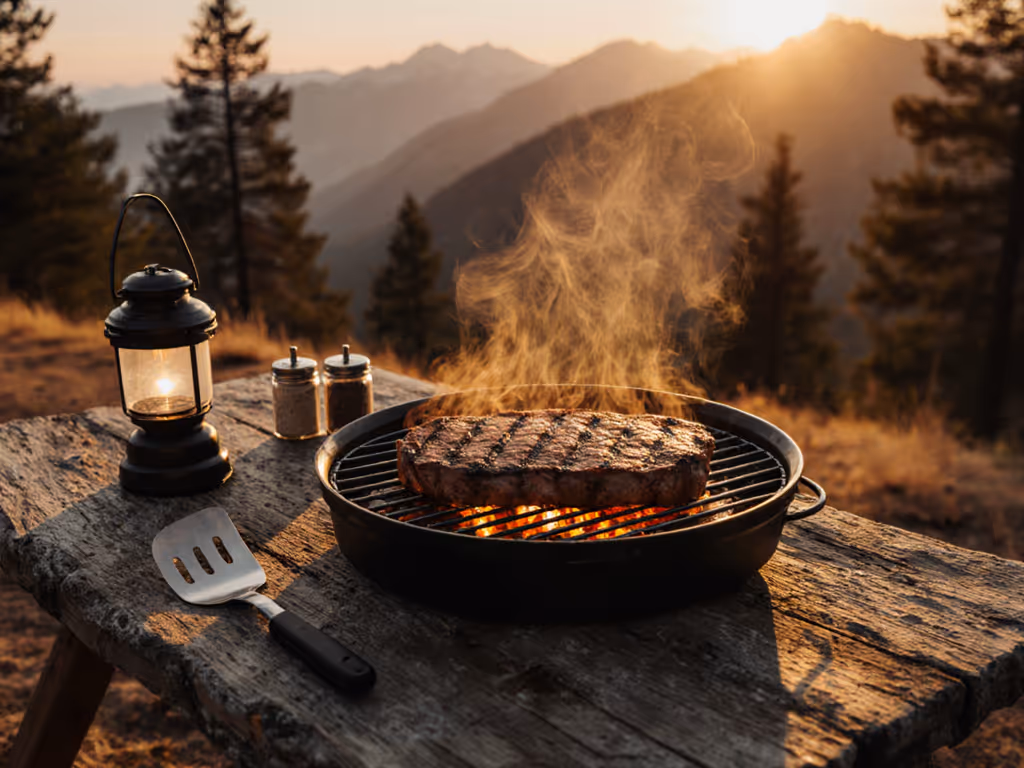 Portable Steak Searing: Maillard Mastery on Compact Grills